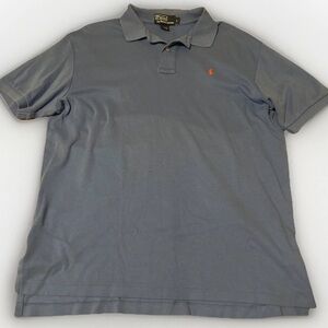 Ralph Lauren Polo Blue Shirt Red Pony Casual Large